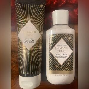 NEW Bath & Body Works CHAMPAGNE TOAST Body Cream & Body Lotion-Holiday